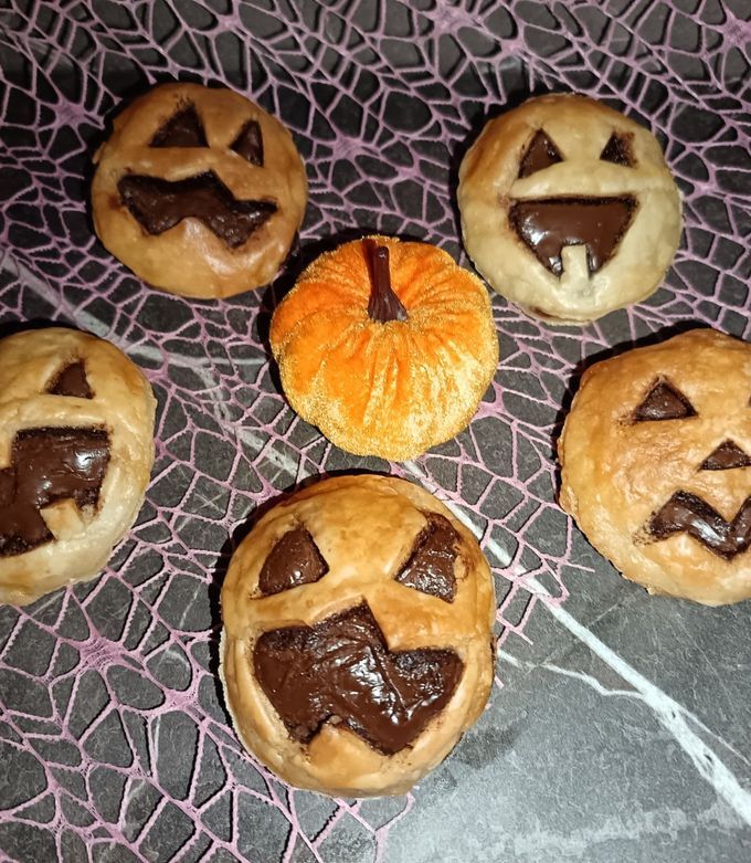 Foto di Zucche di sfoglia e cioccolato