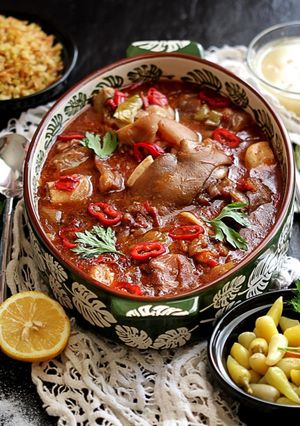صورة لوصفة طاجن  كوارع روووووعة