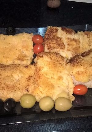 Una foto de Macarrones con queso asados en plancha o parilla