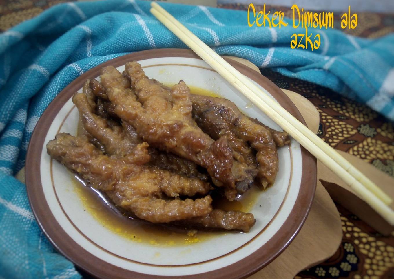 Ceker Dimsum ala ce amei (halal version)