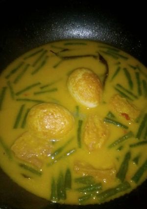 Foto resep Gulai Telor tahu kacang panjang