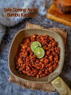 Foto resep Sate Goreng Ayam Bumbu Kacang