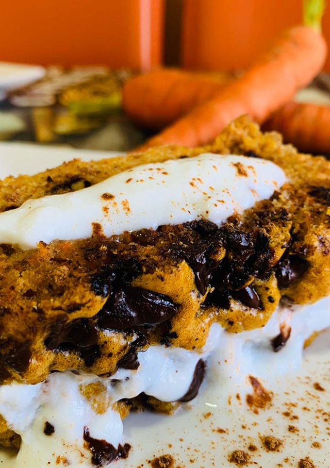 Una foto de Carrot cake sin azúcar