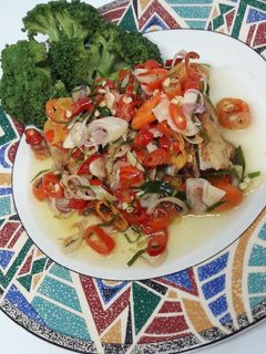 Foto resep Ayam panggang sambal matah