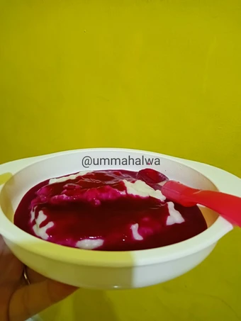 Langkah Gampang Membuat Resep Bubur Sumsum Naga Merah (Snack MPASI 6+) yang Bisa Manjain Lidah Anti Ribet, Bikin Ngiler