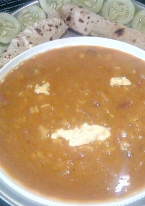 A picture of U.P style ARHAR daal tadka.