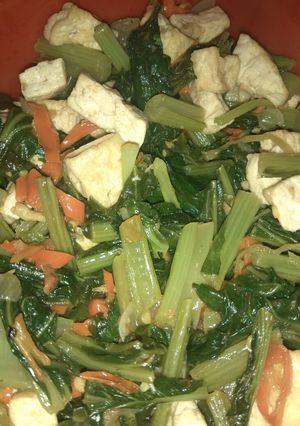 Foto resep Tumis tahu sayur sawi