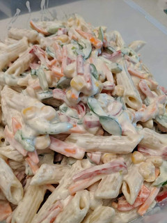 Pasta salad ainihin hoton girkin