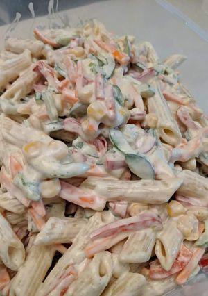 Pasta salad ainihin hoton girkin
