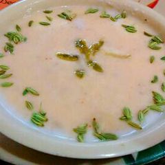 Mango shrikhand A picture of Mango shrikhand.