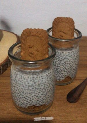 Foto resep Chia Pudding Lotus Biscoff