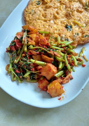 Foto resep Kentang bayam balado