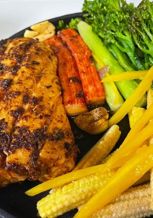 Hình của món Cá cờ nướng sate.