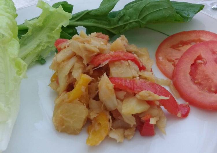 Bacalhau com pimentões - Tudogosreceitas