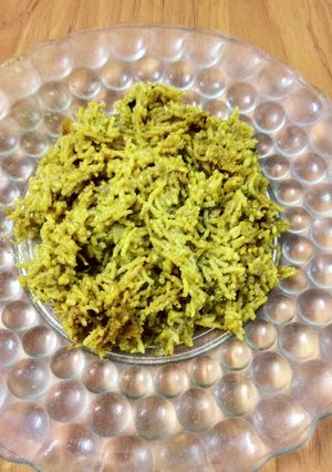 A picture of Kusha rice or plain Biryani.