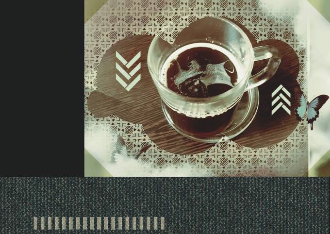 Кофе с ванильным соусом