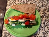 Bocadillo saludable y fresco