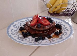 Una foto de Hot cakes de cocoa