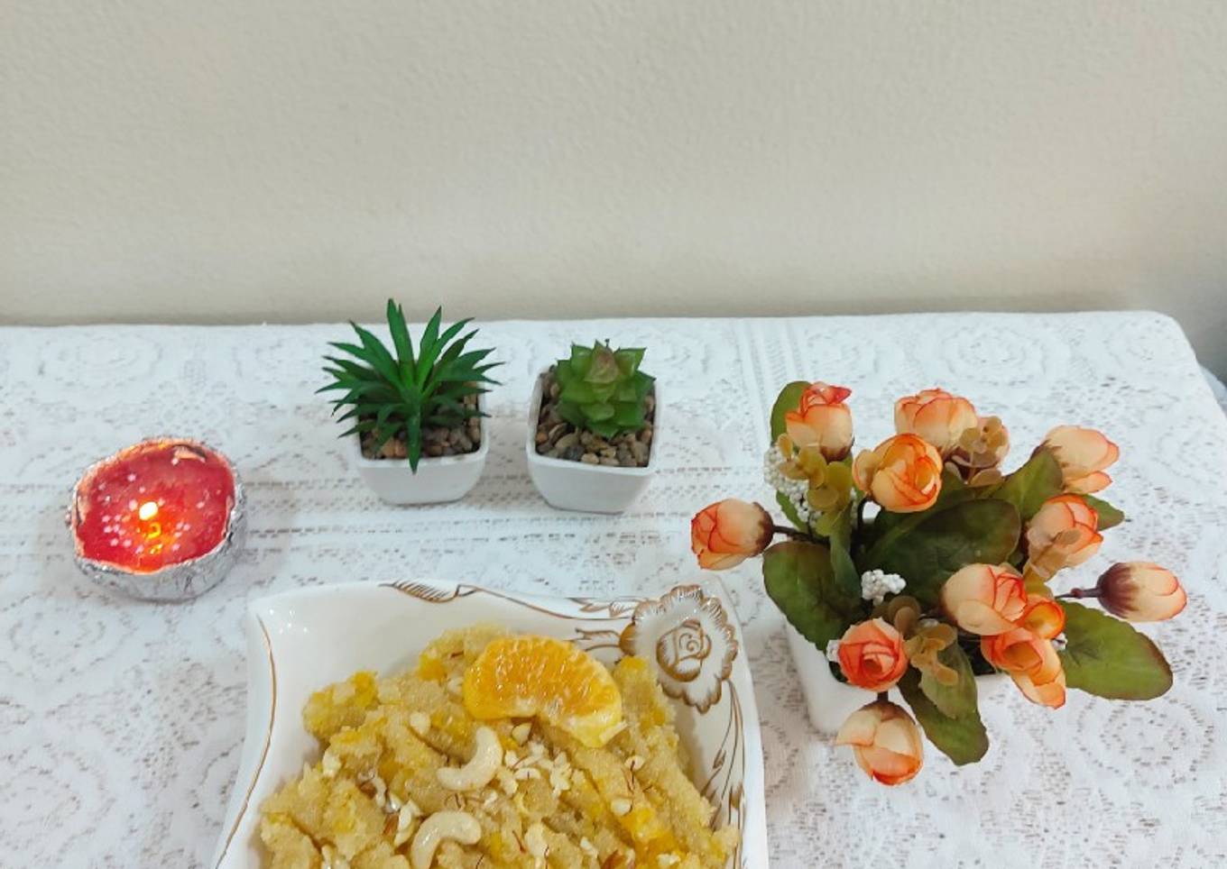 Orange halwa/unek recipe