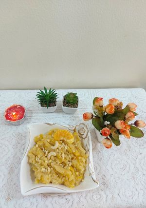 A picture of Orange halwa/unek recipe.
