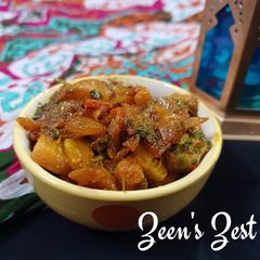A picture of Pointed Gourd Masala.