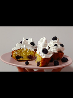 Una foto de Cupcakes de arándanos
