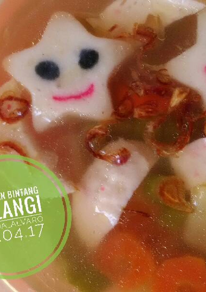 Foto resep Sup Ikan Bintang Pelangi