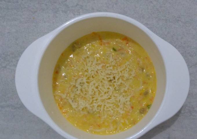 Corn Cream Soup with Beef (MPASI 8m+)
