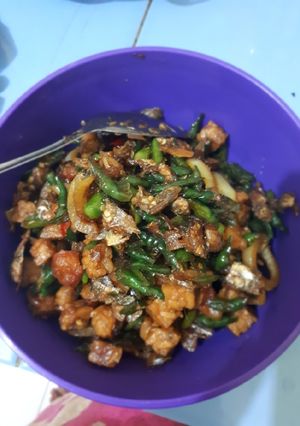 Foto resep Tumis ikan asin cabe ijo