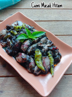 Foto resep Cumi masak hitam