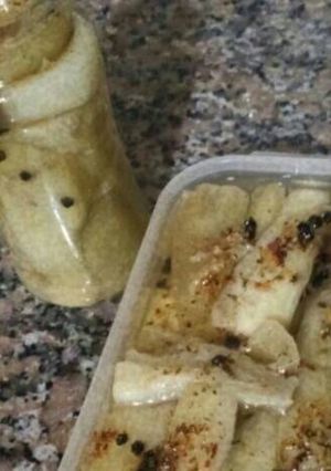 Una foto de Berenjenas escabechadas
