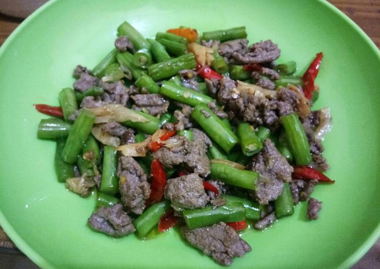Resep Oseng buncis daging sapi, Lezat Sekali