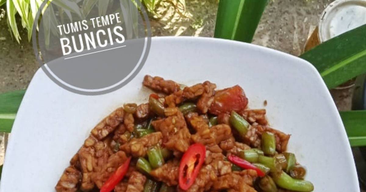 Resep Tumis Tempe Buncis Oleh Mommy Nada Afifah Cookpad