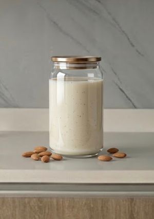 Una foto de Leche casera de Almendras