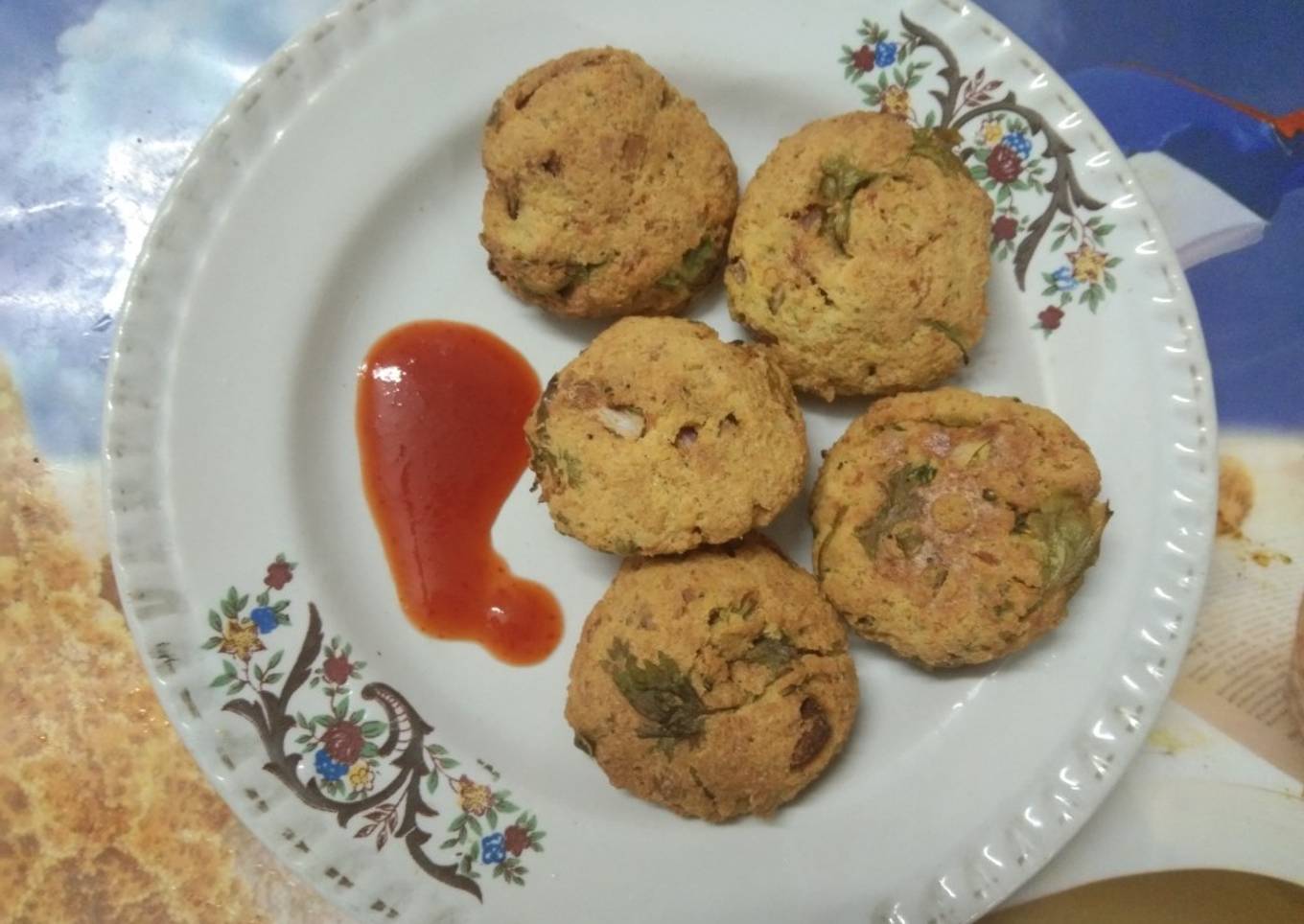 Egg Bhurji Pakora with Air Sauce