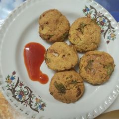 Egg bhurji pakora with air fryer A picture of Egg bhurji pakora with air fryer.