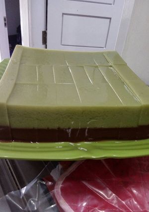 Foto resep Agar agar pandan coklat#BikinRamadhanBerkesan