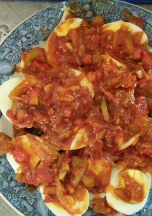 Foto resep Telur rebus saos tomat