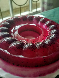 Foto resep Puding Buah Naga