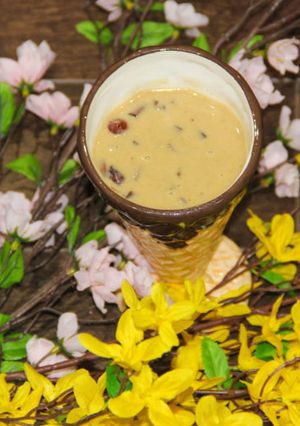 A picture of Kerala Style Ripe Plantains & Lentils Pudding.