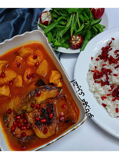 عکسی از دستور خورش مرغ و بادمجان