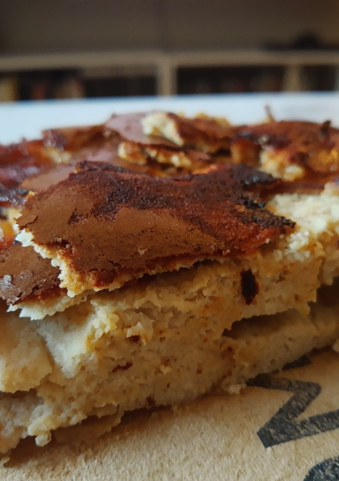 Una foto de Torta invertida de manzana Fit🍏🍎