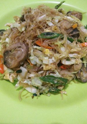 Foto resep Oseng Pedas Bihun Jamur merang