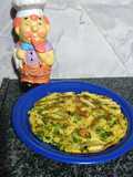 Tortilla con papa bastón y verde de la huerta 😍 👩‍🌾