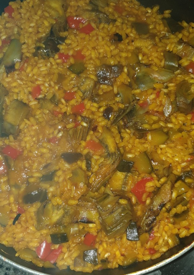 Una foto de Arroz con verduras