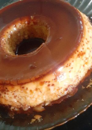 Una foto de Flan casero