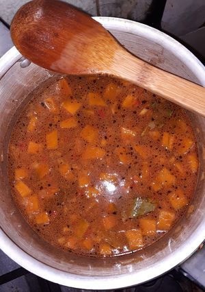 Una foto de Porotos con mote