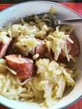 Cheesy Crockpot Kielbasa Hashbrowns