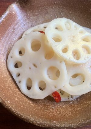 A picture of Sweet & Sour Lotus Root.