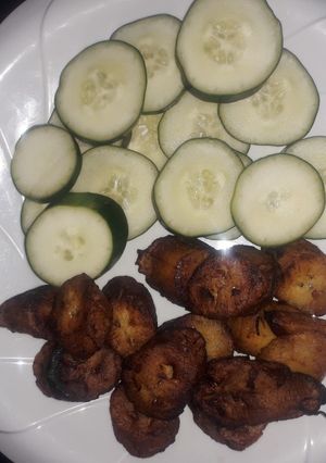 A picture of Plantain with cucumber.